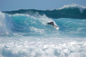 large wave surfer