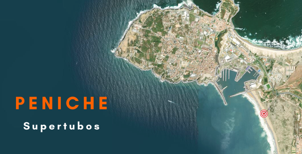 Peniche supertubos beach bing map