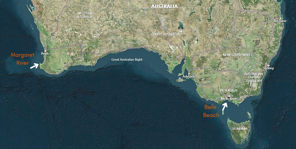 surfing australia microsoft Bing map