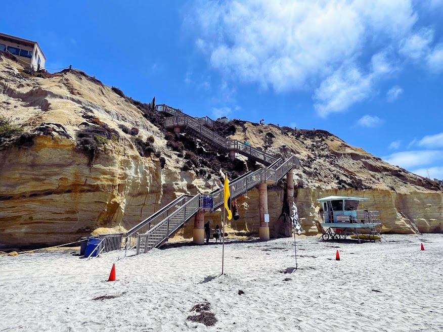 north seascape surf park staircase solana beach