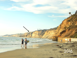 2016 Scripps Beach Blacks Beach cliff collapse